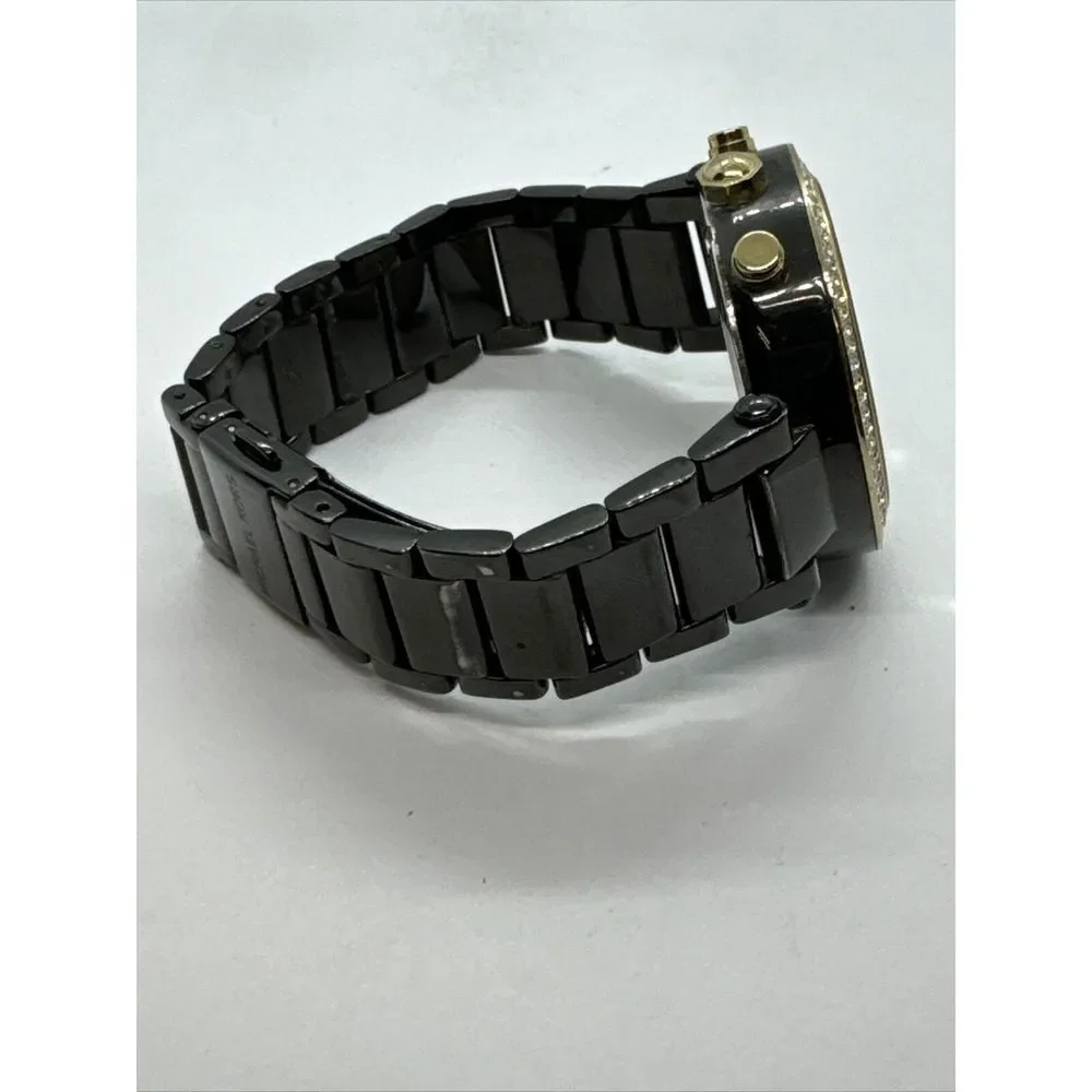 Michael Kors Parker MK6107 Womens Black Stainless Steel Analog Dail Watch JNA440